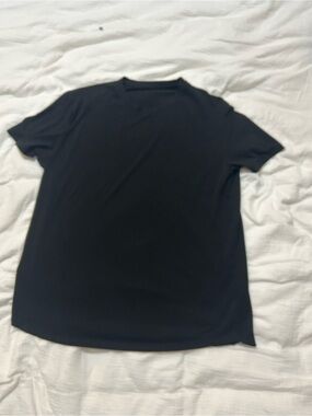 Men's Black Crew Neck Short Sleeve Shirt